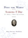 Winter, Peter v. - Sextetto F-Dur f�r 2 H�rner, 2 Violinen, Viola & Basso