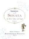Anonym - Sonata f�r Horn, Violine und Fagott