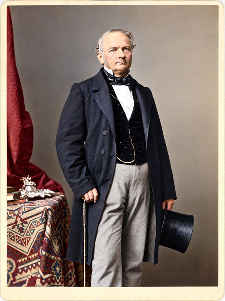 Portrait of the composer Ignaz Lachner