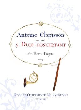Clapisson, Antoine - 3 Duos conc. op.27 for Horn and bassoon