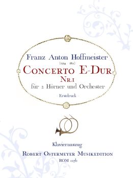 Hoffmeister, Franz Anton - Concerto No.1 E major for 2 horns