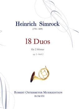 Simrock, Heinrich - 18 Duos for 2 Horns op.2 Suite 2