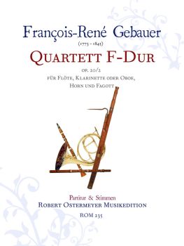 Gebauer, François René - Quartet F-maj op.20/2 for flute, clarinet or oboe, horn and bassoon