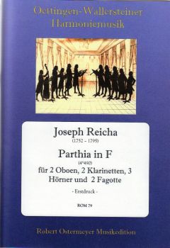 Reicha, Joseph - Parthia in F  for 2 Oboes, 2 Clarinets, 3 Horns and 2 bassoons (4°490)