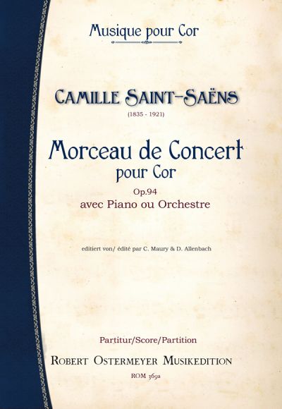 Saint-Saëns, Camille - Morceau de concert op.94 for Horn