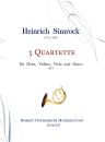 Simrock, Heinrich - 3 Quartets for Horn, Violin, Viola and Basso