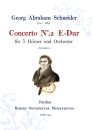 Schneider, Georg Abraham -  Concerto Nr. 2 E-Dur für 3 Hörner und Orchester - Download