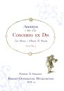 Anonym - Concerto ex Dis for Horn, 2 Oboes and Basso (Lund 4)