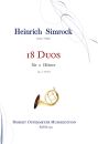 Simrock, Heinrich - 18 Duos for 2 Horns op.2 Suite 1