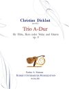Dickhut, Christian - Trio  op.6 Flute, Horn and Guitar