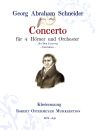 Schneider, Georg Abraham -  Concerto für 4 Hörner
